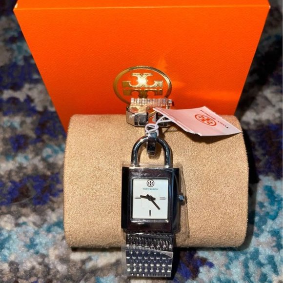 NWT Tory Burch Surrey Women\'s watch silver